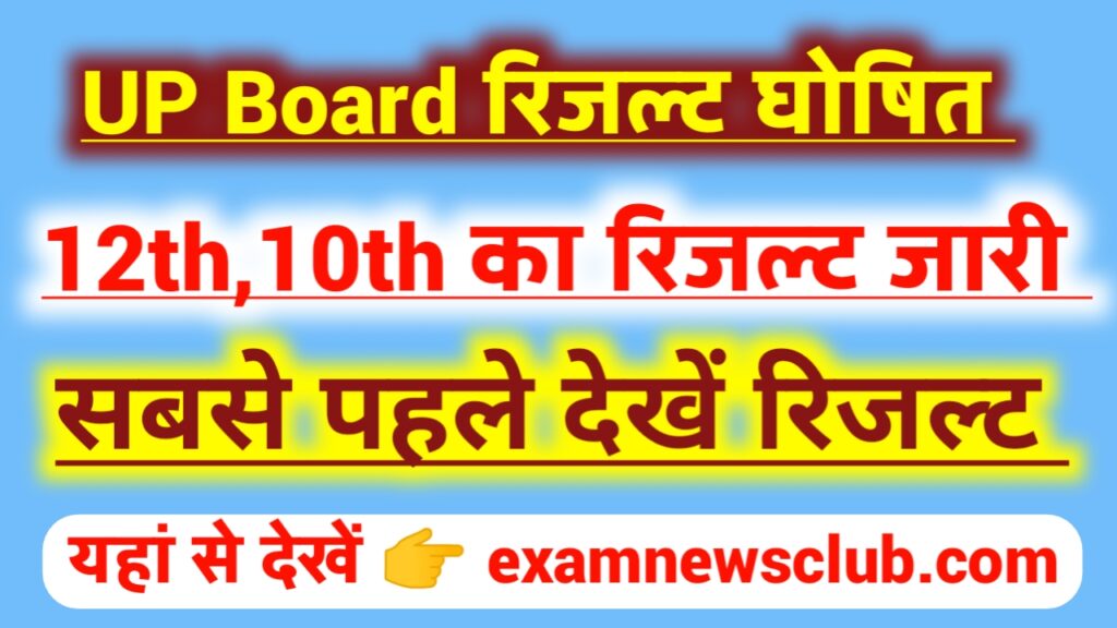 up board 12th result 2022