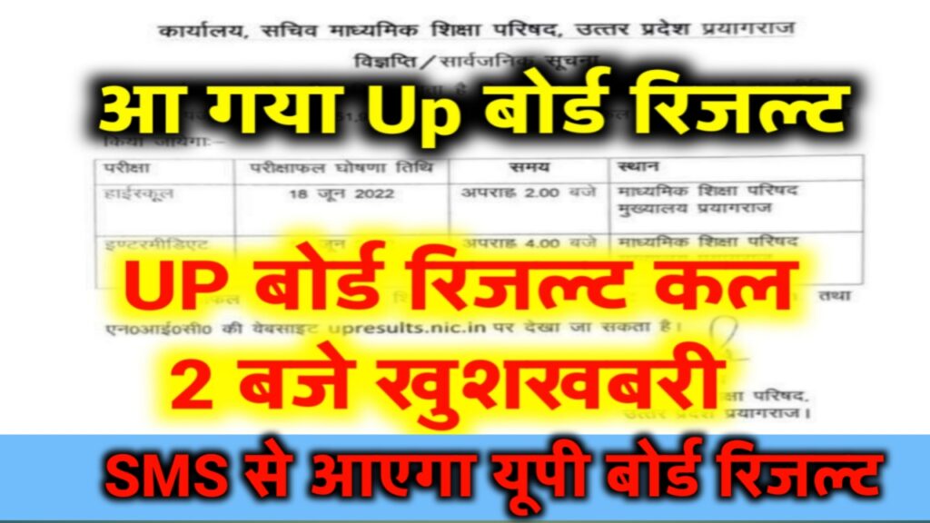 upmsp.nic.in up board result 10th 12th class