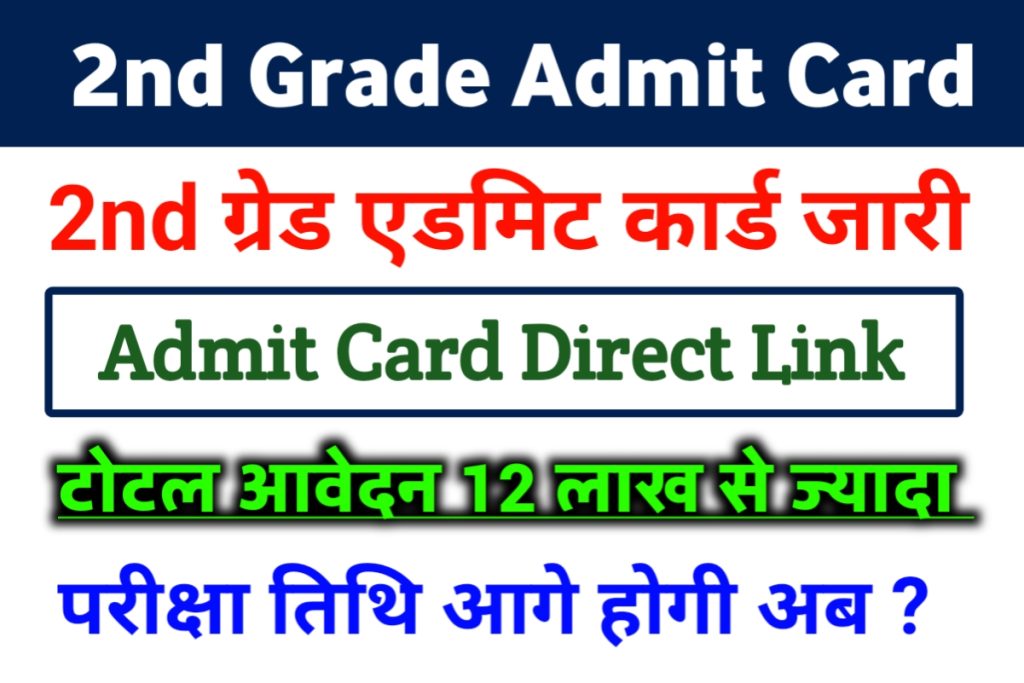RPSC 2nd Grade Admit Card 2022 Download