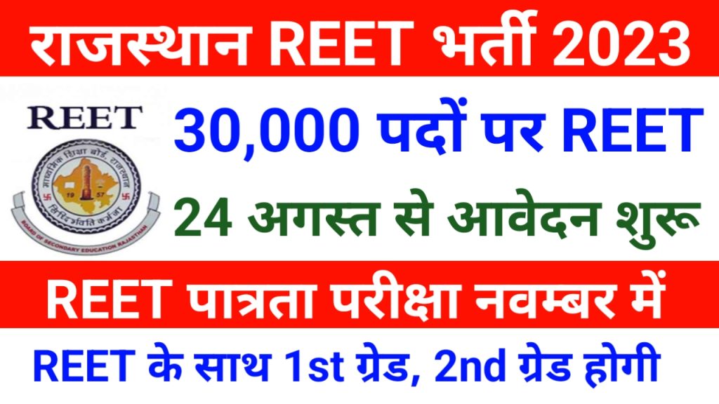 New Reet Vacancy 2023 Rajasthan
