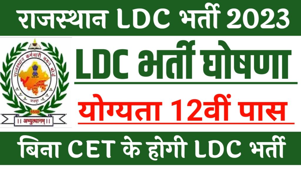 Rajasthan LDC Bharti Driver 2023